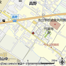 滋賀県栗東市高野396-7周辺の地図