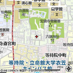 京都府京都市北区等持院北町8周辺の地図