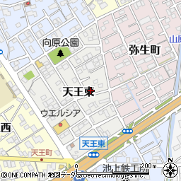 静岡県静岡市清水区天王東11-5周辺の地図