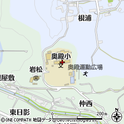 愛知県岡崎市奥殿町仲西73周辺の地図