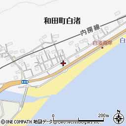 千葉県南房総市和田町白渚554-2周辺の地図