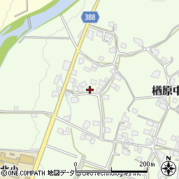 岡山県美作市楢原中345周辺の地図