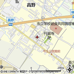 滋賀県栗東市高野396周辺の地図