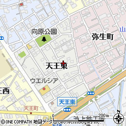 静岡県静岡市清水区天王東11-8周辺の地図