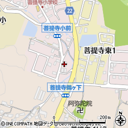 滋賀銀行菩提寺代理店周辺の地図