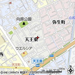 静岡県静岡市清水区天王東11-4周辺の地図