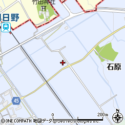 滋賀県蒲生郡日野町石原1553周辺の地図