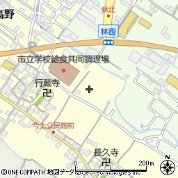 滋賀県栗東市高野周辺の地図