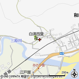 千葉県南房総市和田町白渚1196周辺の地図