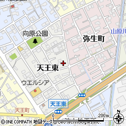 静岡県静岡市清水区天王東11-2周辺の地図