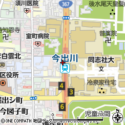 ローソンクオール薬局今出川駅前店周辺の地図