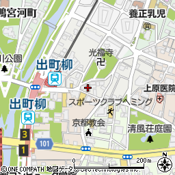 京都田中郵便局周辺の地図