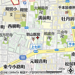 京都府京都市上京区片原町周辺の地図