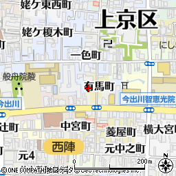 京都府京都市上京区有馬町194周辺の地図