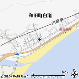 千葉県南房総市和田町白渚554-1周辺の地図