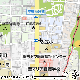 京都府京都市北区平野宮本町77周辺の地図