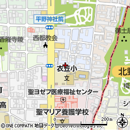 京都府京都市北区平野宮本町85周辺の地図