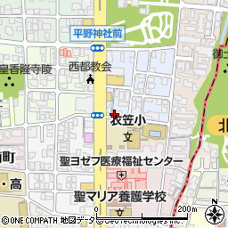 京都府京都市北区平野宮本町78周辺の地図