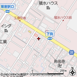 滋賀県栗東市下鈎1629周辺の地図