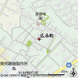 三重県四日市市広永町548周辺の地図