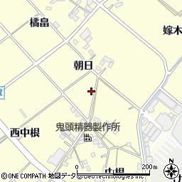 愛知県豊田市中町朝日周辺の地図