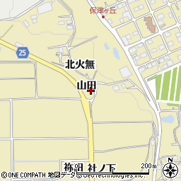 京都府亀岡市保津町（山田）周辺の地図