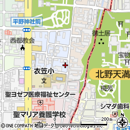 京都府京都市北区平野宮本町93周辺の地図