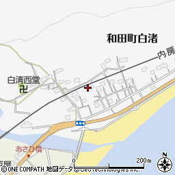 千葉県南房総市和田町白渚588-2周辺の地図