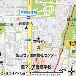 京都府京都市北区平野宮本町84周辺の地図