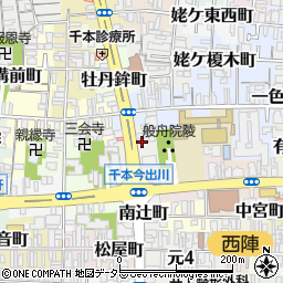 ＫＦ－Ｐａｒｋ京都信用金庫西陣支店駐車場周辺の地図