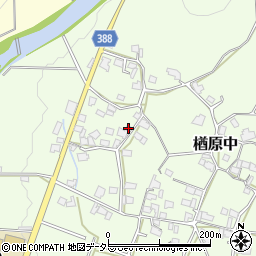 岡山県美作市楢原中349周辺の地図