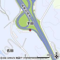 愛知県岡崎市宮石町半田周辺の地図