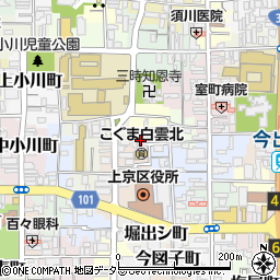 京都府京都市上京区元新在家町161周辺の地図