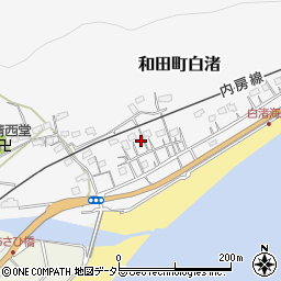 千葉県南房総市和田町白渚576周辺の地図