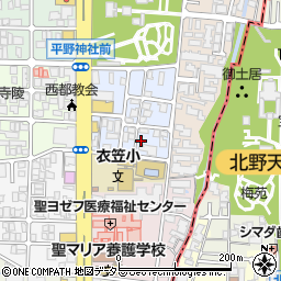 京都府京都市北区平野宮本町94周辺の地図