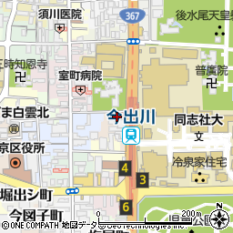 京都府京都市上京区御所八幡町110周辺の地図