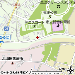 滋賀県草津市下笠町172-8周辺の地図