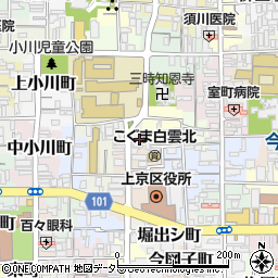 京都府京都市上京区元新在家町159周辺の地図