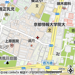 京都市左京区田中大堰町189番地周辺の地図