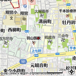 京都府京都市上京区東柳町530-4周辺の地図