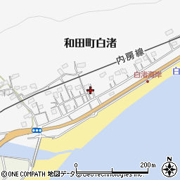 千葉県南房総市和田町白渚555周辺の地図