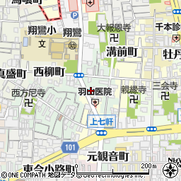 京都府京都市上京区東柳町539周辺の地図