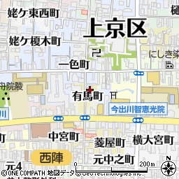 京都府京都市上京区有馬町187周辺の地図