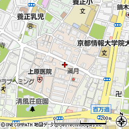 京都小型サービス周辺の地図