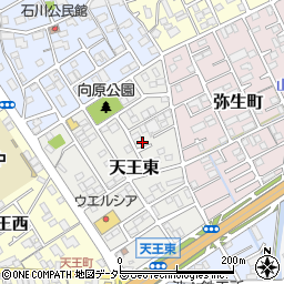 静岡県静岡市清水区天王東11-16周辺の地図