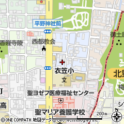 京都府京都市北区平野宮本町82周辺の地図