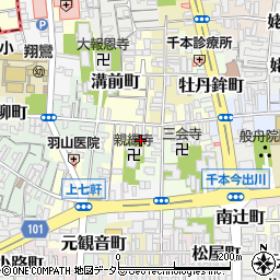 京都府京都市上京区溝前町78周辺の地図