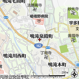 京都府京都市右京区鳴滝泉殿町周辺の地図