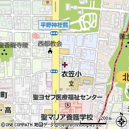 京都府京都市北区平野宮本町81周辺の地図