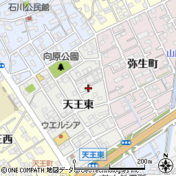 静岡県静岡市清水区天王東11-13周辺の地図